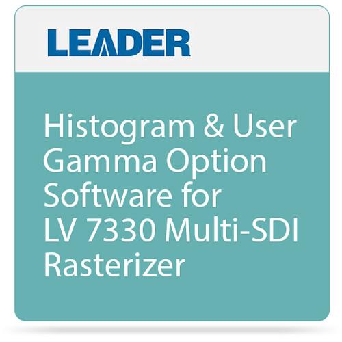 Leader Histogram & User Gamma Option Software for LV 7330 Multi-SDI Rasterizer