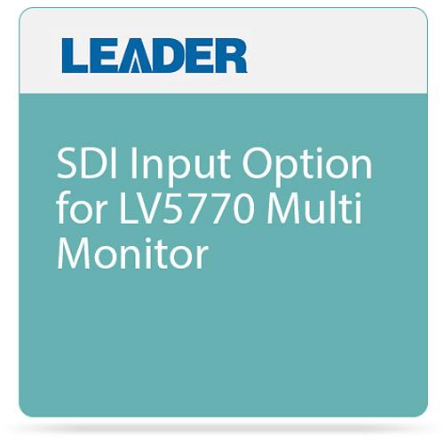 Leader SDI Input Option for LV5770 Multi Monitor