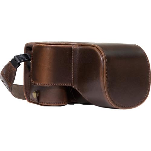 MegaGear Ever Ready PU Leather Case & Strap for Sony a6500 with 16-70mm Lens