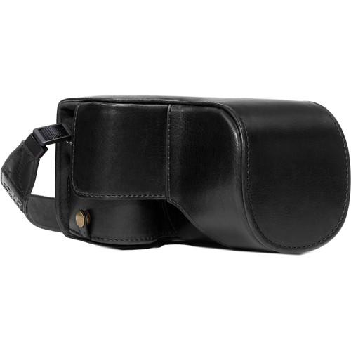 MegaGear MG1014 Ever Ready Leather Case with Bottom Opening for Sony a6500 ILCE-6500 with 16-70mm