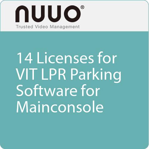 NUUO 14 Licenses for VIT LPR Parking Software Dongle for Mainconsole