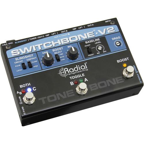 Radial Engineering Switchbone V2 ABY C Amp Selector with Power Boost, Drag Control and More