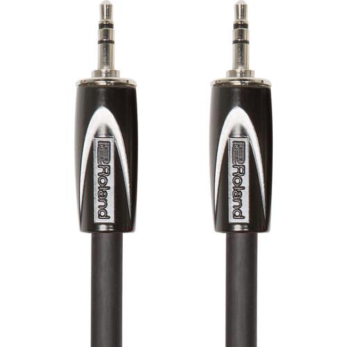 Roland Black Series 1 8" TRS Plug to 1 8" TRS Plug Interconnect Cable