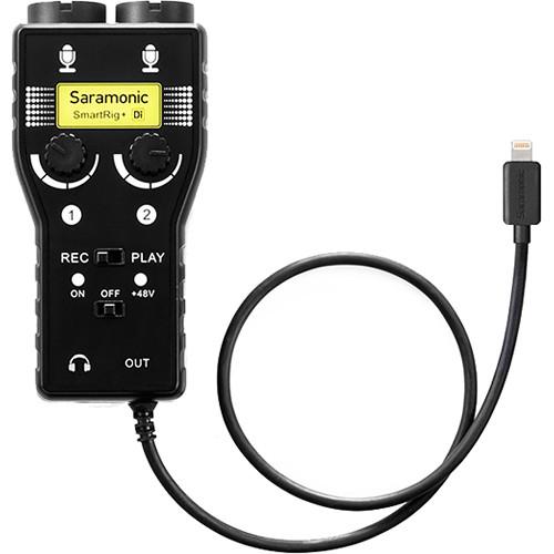 Saramonic SmartRig Di, Two-Channel Mic and Guitar Interface with Lightning Connector for iOS Devices