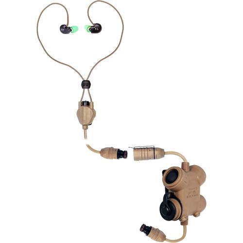 Silynx Communications Clarus Kit, In-Ear Headset, In-Ear Mic, MBITR PRC117 152 6-Pin Cable Adapter