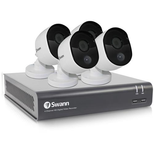 Swann 4-Channel 1080p DVR with 1TB HDD & 4 1080p Outdoor Night Vision Bullet Cameras