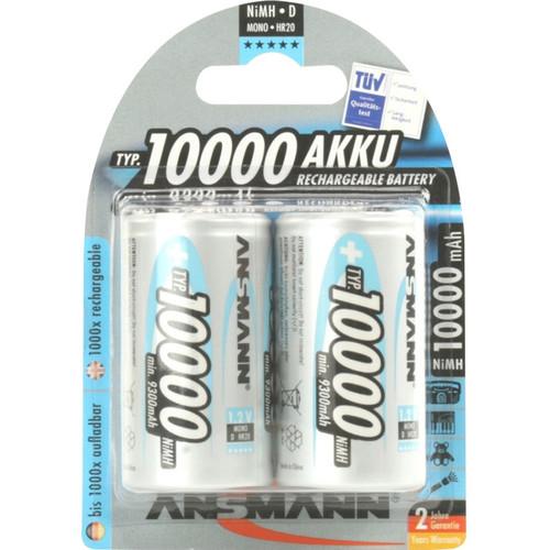 Ansmann Mono D Rechargeable NiMH Batteries