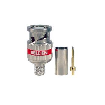 Belden 1505A RG59 3-Piece HD BNC Crimp Connector with Red Band