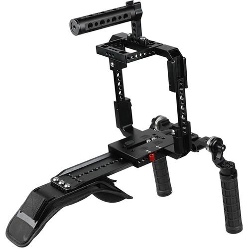 CAMVATE Pro Shoulder Rig Full Frame Cage Kit for RED DSMC2 Cameras