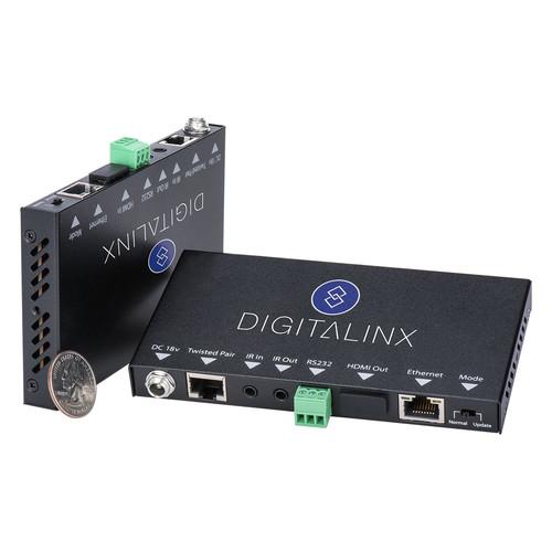 Digitalinx HDMI, IR, RS-232, & Ethernet Extender Kit over CATx with Power Supply