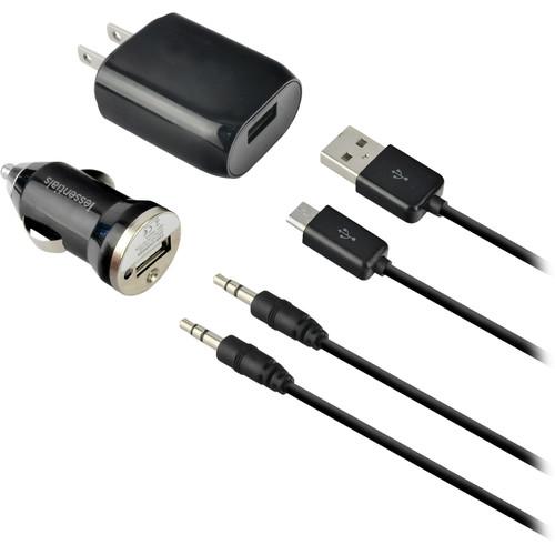 iEssentials 4 Piece Micro-USB Home and Car Charging Kit