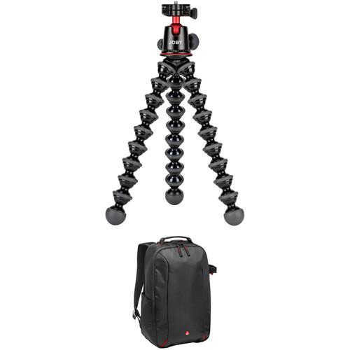 Joby Gorillapod 5K Tripod and Manfrotto Essential DSLR Camera Backpack Kit