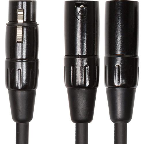 Roland Black Series XLR Female to Two XLR Male Interconnect Y-Cable