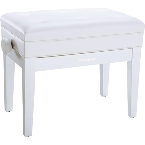 Roland RPB-400 Piano Bench with Adjustable Height, Cushioned Seat, and Storage Compartment