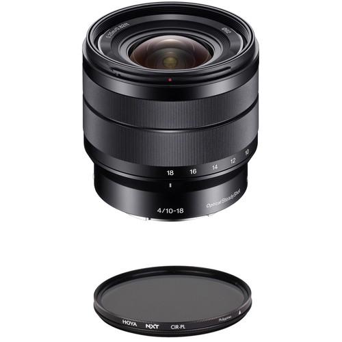 Sony E 10-18mm f 4 OSS Lens with Circular Polarizer Filter Kit