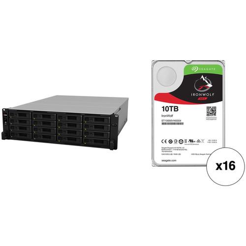 Synology RackStation RS4017xs 160TB 16-Bay NAS Enclosure Kit with Seagate NAS Drives