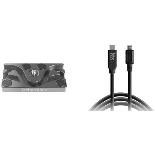 Tether Tools TetherPro USB Cable with TetherBLOCK Mounting Plate Kit
