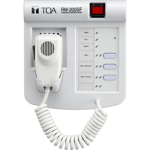 Toa Electronics RM-200SF Fireman Remote Microphone for SX-2000 Series Voice Evacuation System