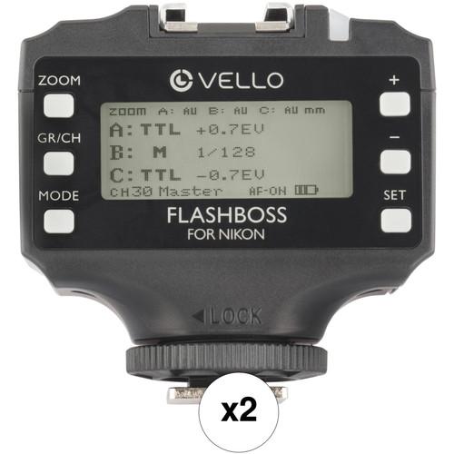 Vello FlashBoss TTL 2-Transceiver Kit for Nikon