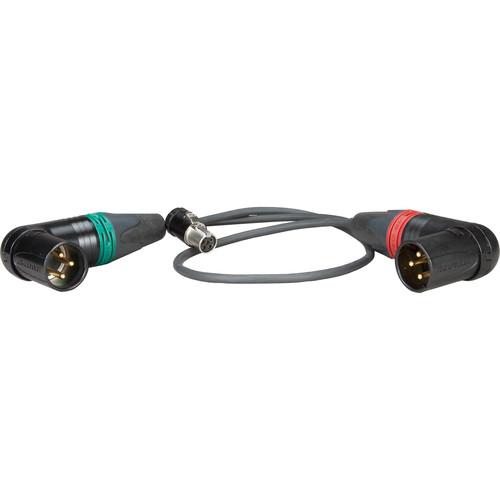 Ambient Recording TA5F to Double 3-Pin XLR Male Adapter Cable