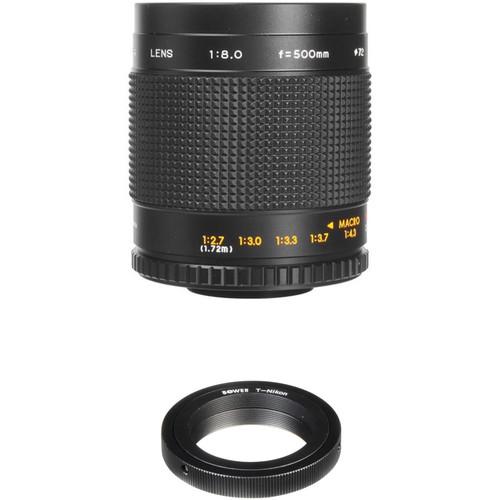 Bower 500mm f 8.0 Manual Focus Telephoto Lens for Nikon