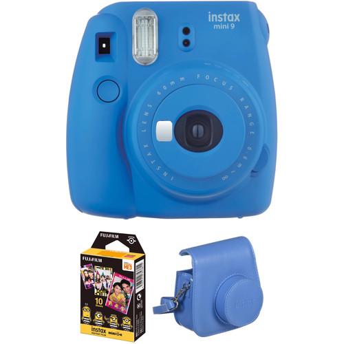 FUJIFILM INSTAX Mini 9 Instant Film Camera with Instant Film and Case Kit