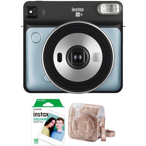 FUJIFILM INSTAX SQUARE SQ6 Instant Film Camera with Film and Case Kit