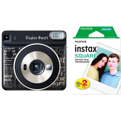 FUJIFILM INSTAX SQUARE SQ6 Instant Film Camera with Twin Pack of Film Kit
