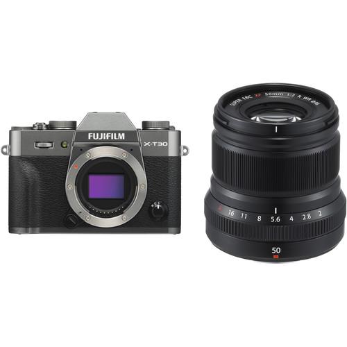 FUJIFILM X-T30 Mirrorless Digital Camera with 50mm f 2 Lens Kit