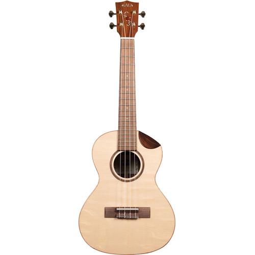 KALA KA-SPT-SC Solid Spruce Scallop Tenor Ukulele