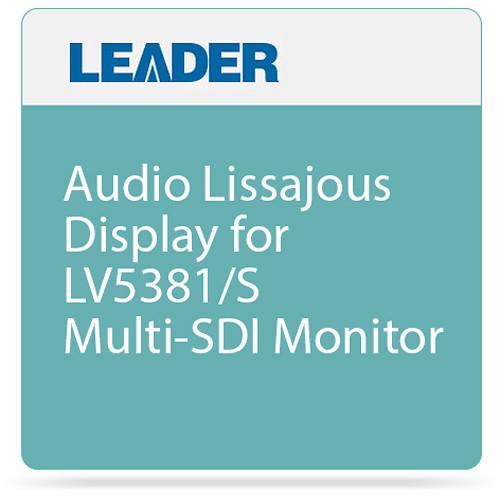 Leader Audio Lissajous Display for LV5381 S Multi-SDI Monitor