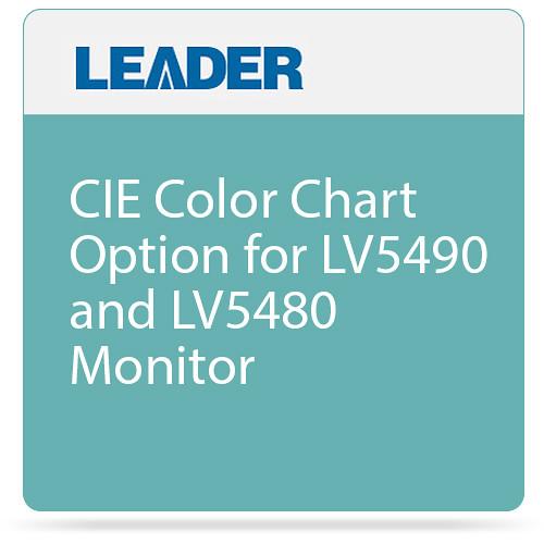 Leader CIE Color Chart Option for LV5490 and LV5480 Monitor