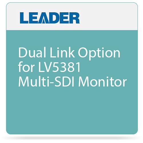 Leader Dual Link Option for LV5381 Multi-SDI Monitor
