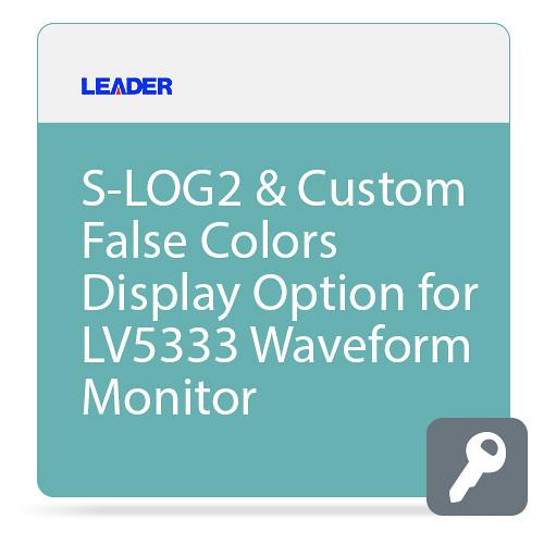 Leader S-LOG2 & Custom False Colors Display Option for LV5333 Waveform Monitor