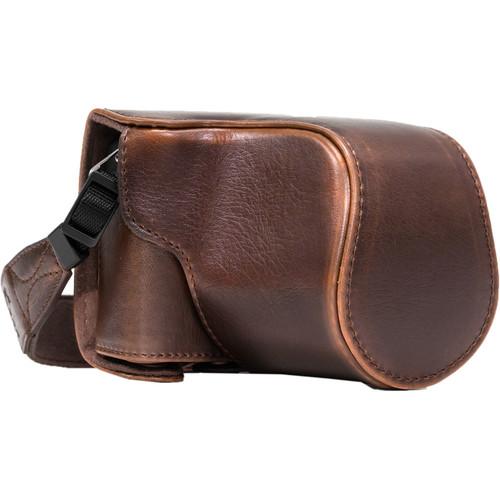 MegaGear Ever Ready PU Leather Case & Strap for Canon EOS M10