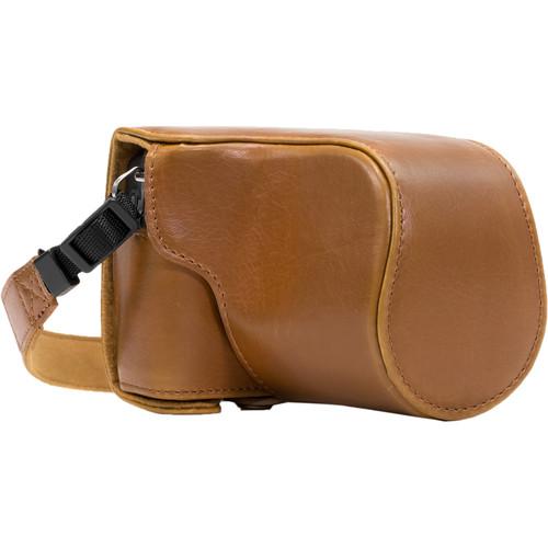 MegaGear Ever Ready PU Leather Case & Strap for Canon EOS M10