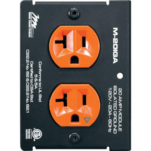 Middle Atlantic MPR Raceway Duplex Isolated-Ground Module