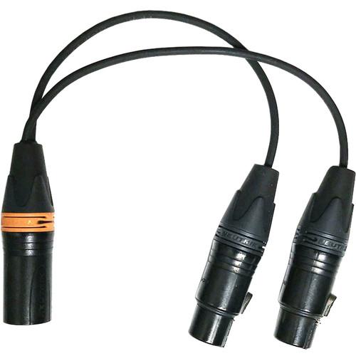 BB&S Lighting Single 3-Pin XLR to Dual 3-Pin XLR Split Cable for Pipeline RAW Reflect