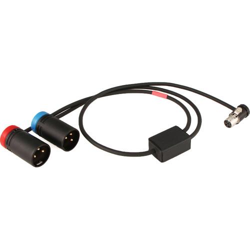 Cable Techniques TA5F to 2x XLR 3-Pin Male Low-Profile Y-Cable for Lectrosonics SRc5P SRb5P Receiver to Sound Devices HD Recorder