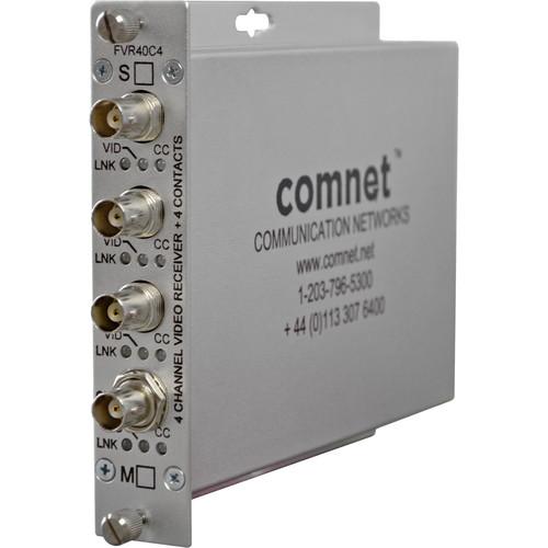 COMNET 4-Channel ComFit Video Contact Multimode Fiber Receiver