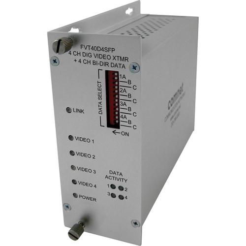 COMNET 4-Channel Video 4-Channel Bi-Directional Data Transmitter