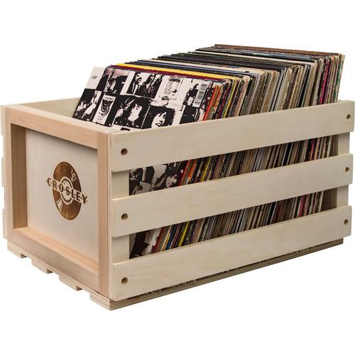 Crosley Radio Record Storage Crate for 75 LP Albums