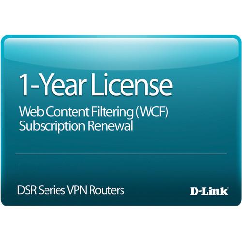 D-Link 1-Year Web Content Filtering for DSR-250 Router