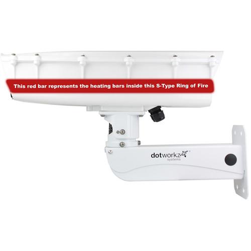 Dotworkz S-Type Ring of Fire De-Icing Camera Enclosure with Stainless Steel Arm