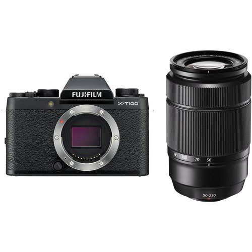 FUJIFILM X-T100 Camera with XC 50-230mm f 4.5-6.7 OIS II Lens Kit