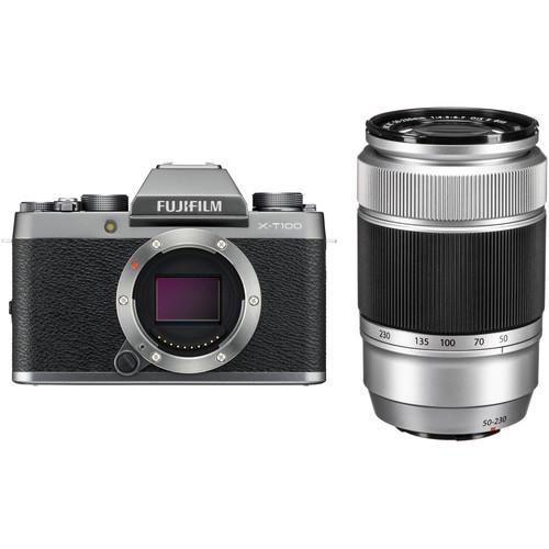 FUJIFILM X-T100 Camera with XC 50-230mm f 4.5-6.7 OIS II Lens Kit