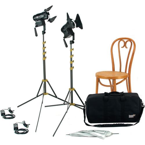 Lowel PRO Power Daylight LED 2-Light AC Kit with LB-30 Soft Case