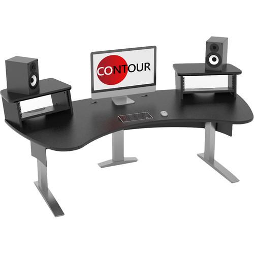Omnirax Contour Series Fixed Height Workstation