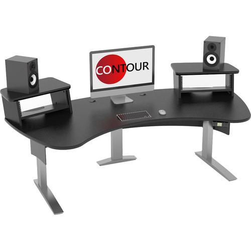 Omnirax Contour Series Motorized Adjustable Height Workstation