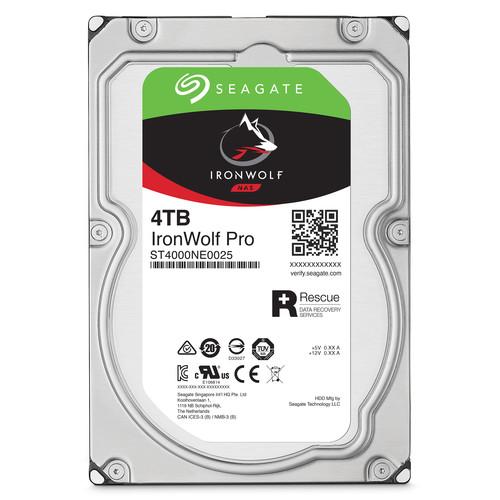 Seagate 4TB IronWolf Pro 7200 rpm SATA III 3.5" Internal NAS HDD